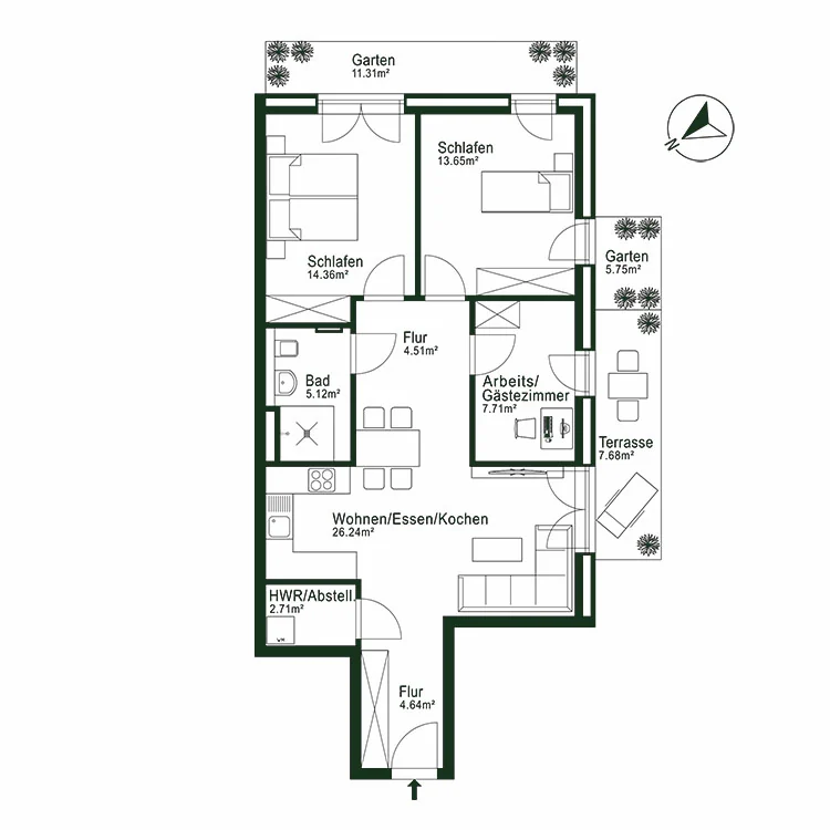Grundriss Wohnung 06