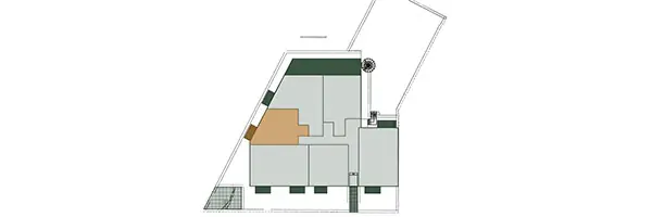 Lage der Wohnung 22 im Gebäude